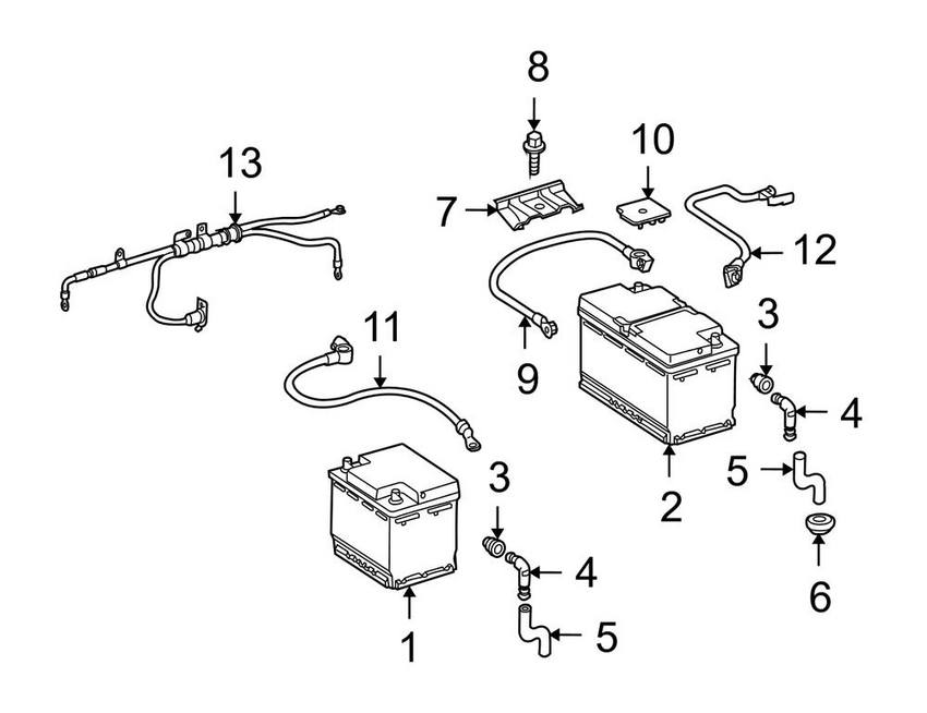 Mercedes Battery Cable 2215403310